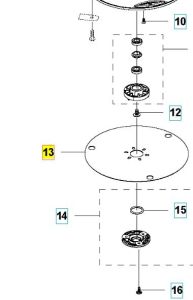 Automower | Glijplaat | P15 | 5873780-01 (Up to SN 1945XXXXX))