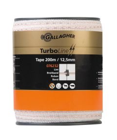 Gallagher Turboline lint 12,5mm wit 200m l 076232