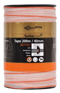 Gallagher Turboline lint 40mm wit 200m l 007592