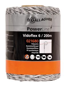 Gallagher Vidoflex 6 Powerline wit 200m l 021680